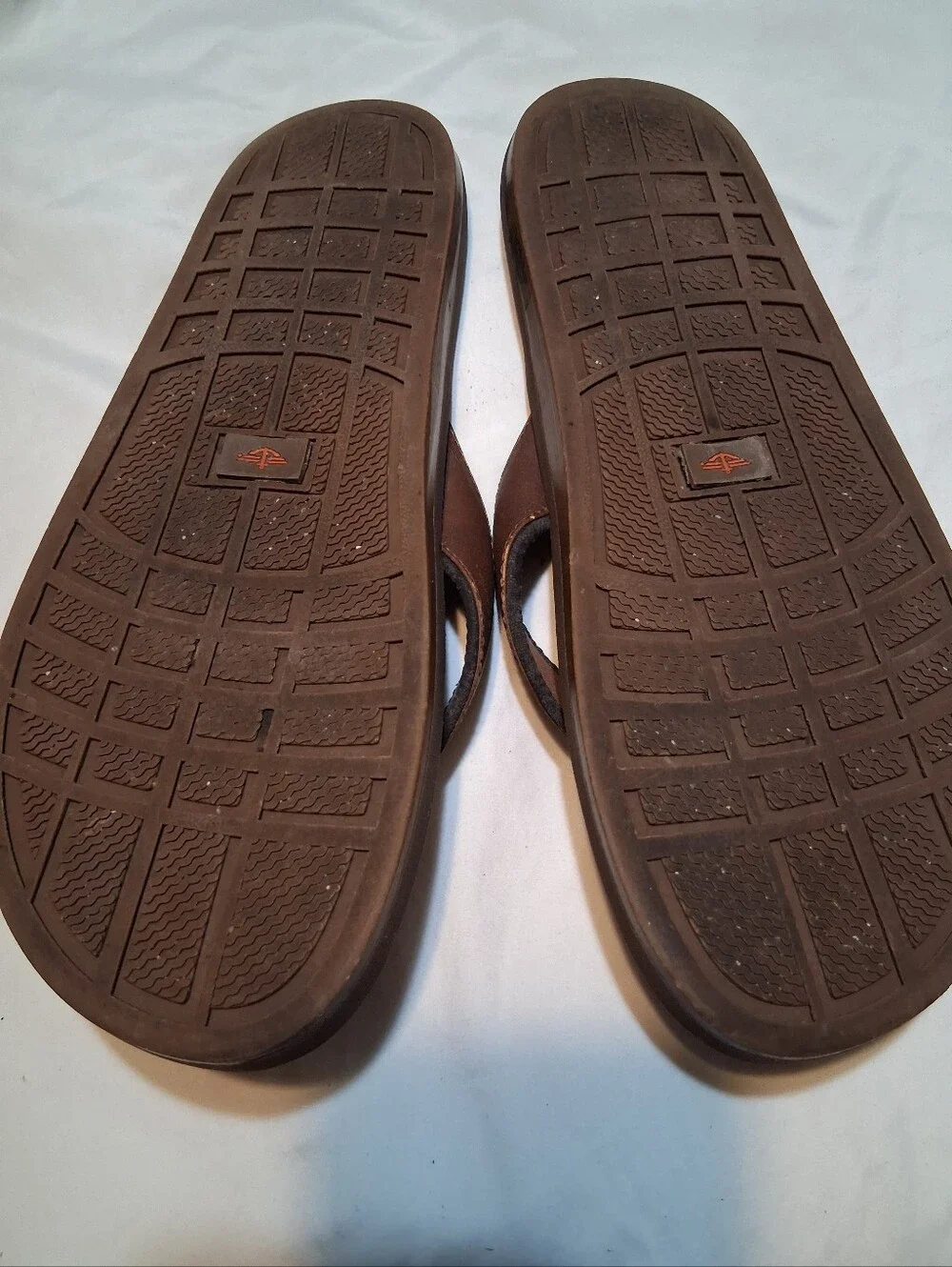 Dockers Men's Brown Cushion Thong Sandals Comfort Flip Flops Size 10.5 Est
